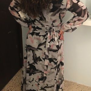 Long Sleeve Floral Dress